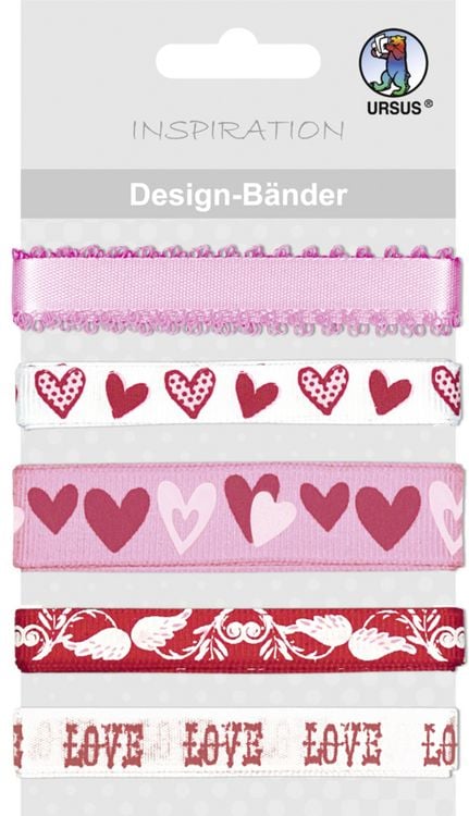 Produktbild: URSUS 5 Design-B&auml;nder "Liebe"