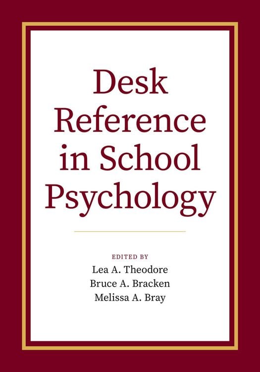 Produktbild: Desk Reference in School Psychology