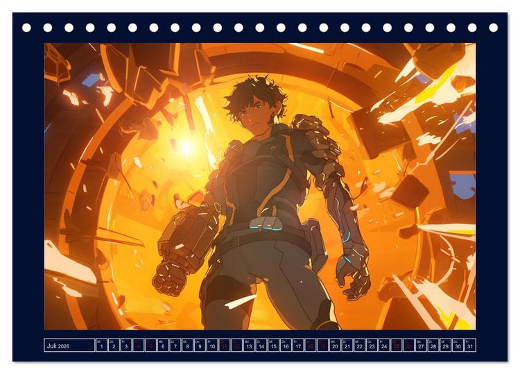 Produktbild: Interstellare Helden (Tischkalender 2026 DIN A5 quer), CALVENDO Monatskalender