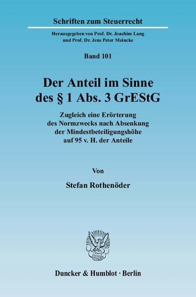Produktbild: Der Anteil im Sinne des &sect; 1 Abs. 3 GrEStG.