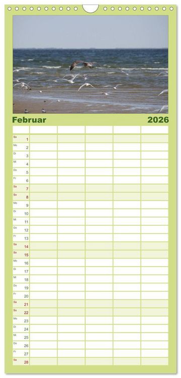 Produktbild: Familienplaner 2026 - Texel, eine Perle Frieslands mit 5 Spalten (Wandkalender, 21 x 45 cm) CALVENDO