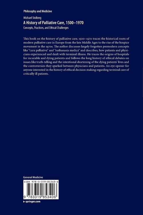 Produktbild: A History of Palliative Care, 1500-1970