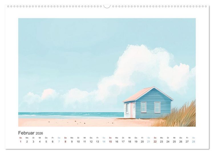 Produktbild: Die Wogen des Lichts (hochwertiger Premium Wandkalender 2026 DIN A2 quer), Kunstdruck in Hochglanz
