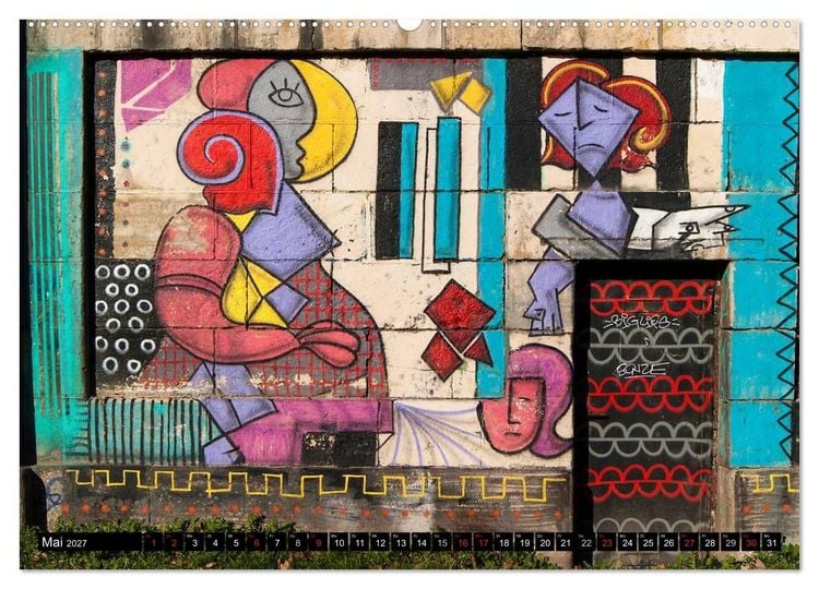 Produktbild: Streetart am Wiener Donaukanal (Wandkalender 2027 DIN A2 quer), CALVENDO Monatskalender