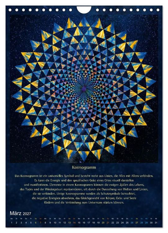 Produktbild: Heilige Geometrie und Bilder der Neuen Zeit (Wandkalender 2027 DIN A4 hoch), CALVENDO Monatskalender