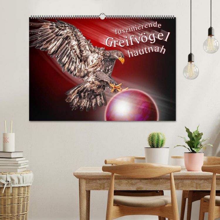 Produktbild: Faszinierende Greifv&ouml;gel hautnah (Wandkalender 2026 DIN A2 quer), CALVENDO Monatskalender