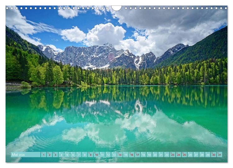 Produktbild: Bergseen zum Tr&auml;umen (Wandkalender 2026 DIN A3 quer), CALVENDO Monatskalender
