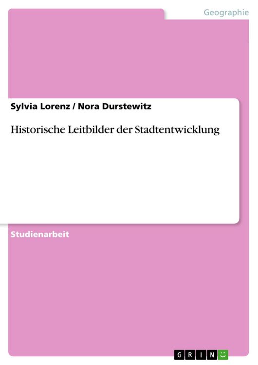 Produktbild: Historische Leitbilder der Stadtentwicklung