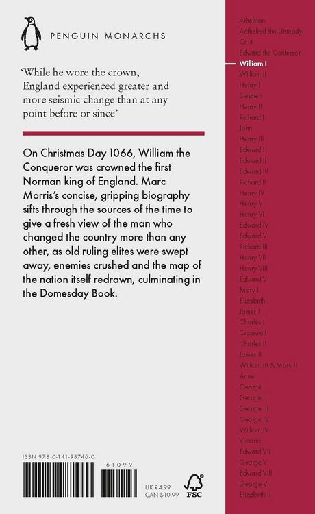 Produktbild: William I (Penguin Monarchs)