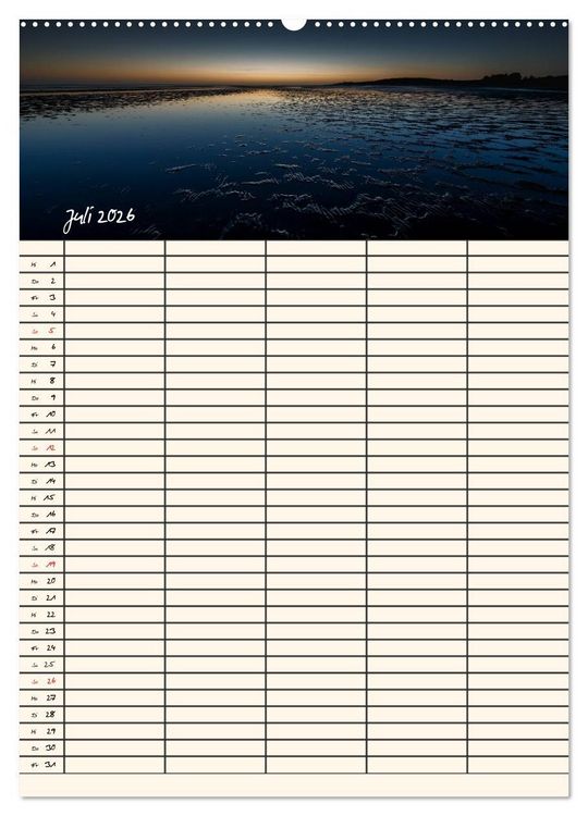 Produktbild: Noch mehr F&ouml;hrweh Familienplaner (hochwertiger Premium Wandkalender 2026 DIN A2 hoch), Kunstdruck in Hochglanz