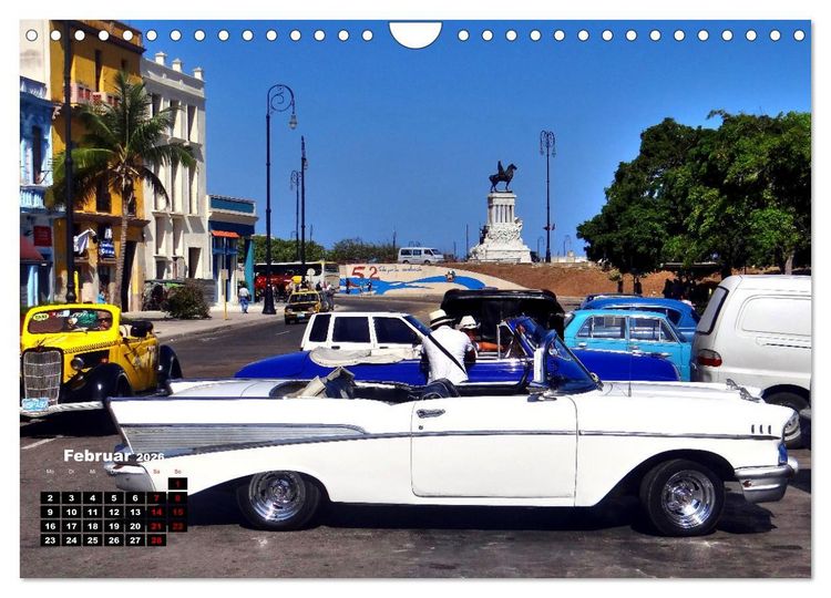 Produktbild: Ganz in Wei&szlig; - Elegante Oldtimer der F&uuml;nfziger Jahre (Wandkalender 2026 DIN A4 quer), CALVENDO Monatskalender