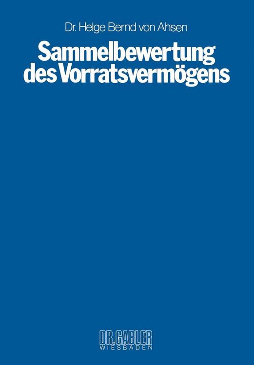 Produktbild: Sammelbewertung des Vorratsverm&ouml;gens