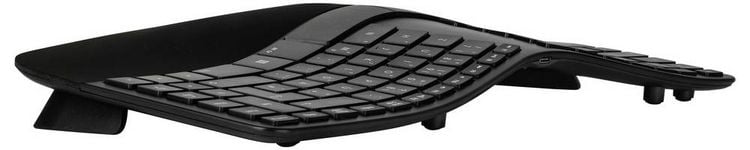 Produktbild: Matias FK413PCD-DE Sculpted Ergonomic Rechargeable Keyboard Kabellos Tastatur Deutsch, QWERTZ Schwarz Ergonomisch