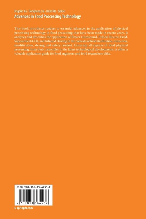 Produktbild: Advances in Food Processing Technology