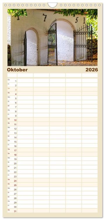 Produktbild: Familienplaner 2026 - Bezauberndes Flensburg mit 5 Spalten (Wandkalender, 21 x 45 cm) CALVENDO