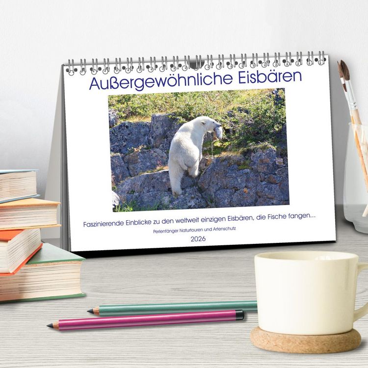 Produktbild: Das Leben der etwas "anderen" Eisb&auml;ren! (Tischkalender 2026 DIN A5 quer), CALVENDO Monatskalender