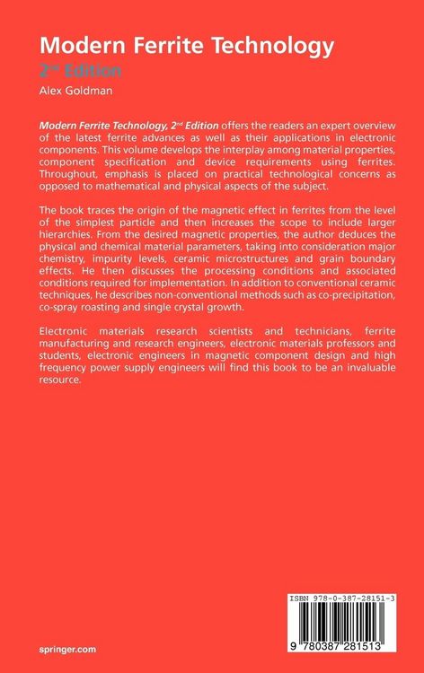 Produktbild: Modern Ferrite Technology