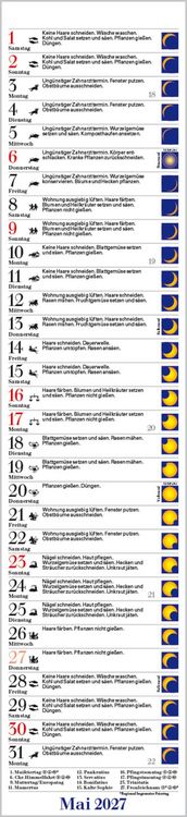 Produktbild: Mond-Langplaner 2027
