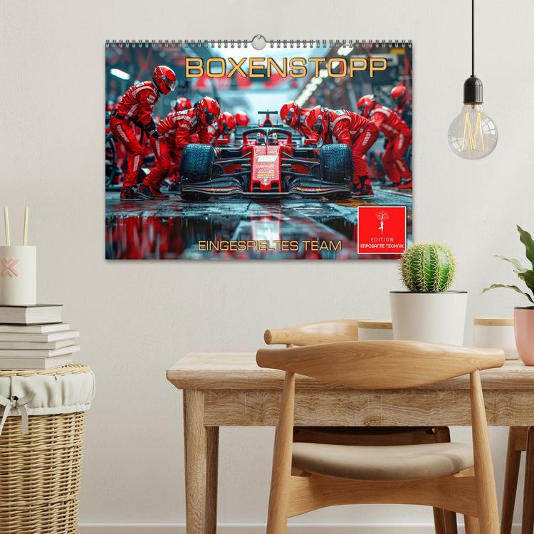 Produktbild: Boxenstopp - eingespieltes Team (Wandkalender 2026 DIN A3 quer), CALVENDO Monatskalender