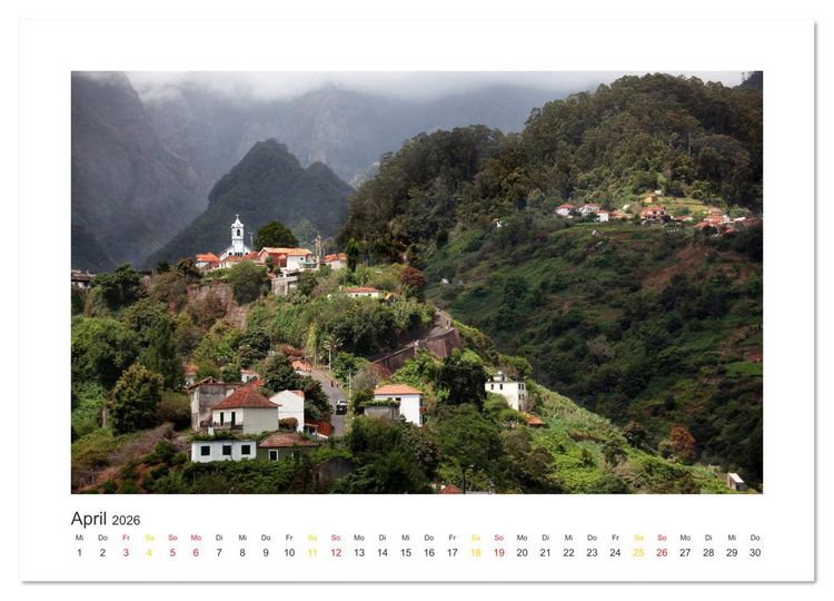 Produktbild: Madeira (Wandkalender 2026 DIN A3 quer), CALVENDO Monatskalender