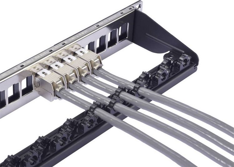 Produktbild: Renkforce 24 Port 483mm (19\") 1 HE Schwarz Unbest&uuml;ckt