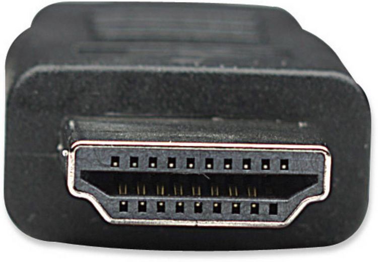 Produktbild: Manhattan HDMI / DVI Adapterkabel HDMI-A Stecker, DVI-D 24+1pol. Stecker 1.00 m Schwarz 322782 HDMI-Kabel
