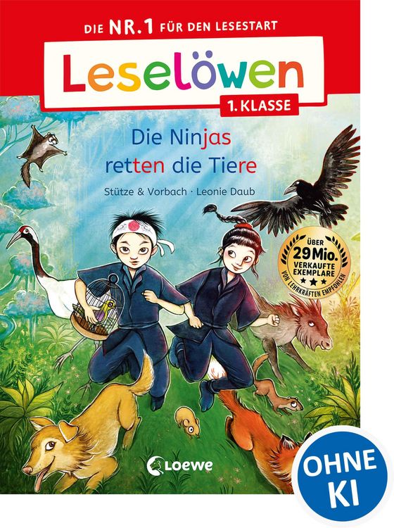 Produktbild: Lesel&ouml;wen 1. Klasse - Die Ninjas retten die Tiere
