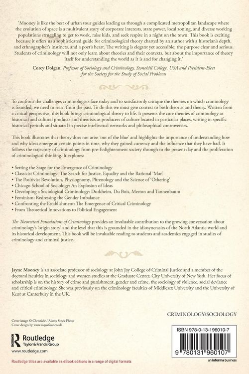 Produktbild: The Theoretical Foundations of Criminology