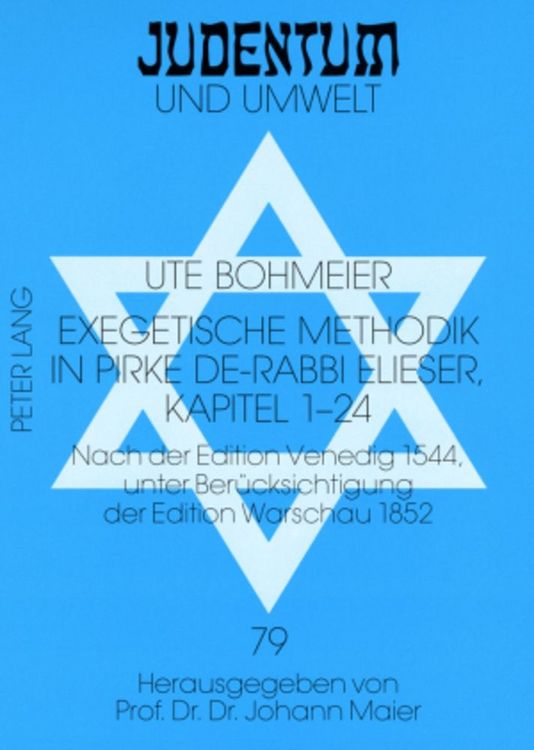 Produktbild: Exegetische Methodik in Pirke de-Rabbi Elieser, Kapitel 1-24