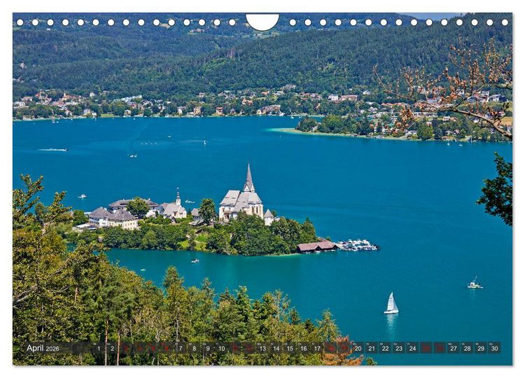 Produktbild: Der W&ouml;rthersee - &Ouml;sterreichs Riviera (Wandkalender 2026 DIN A4 quer), CALVENDO Monatskalender