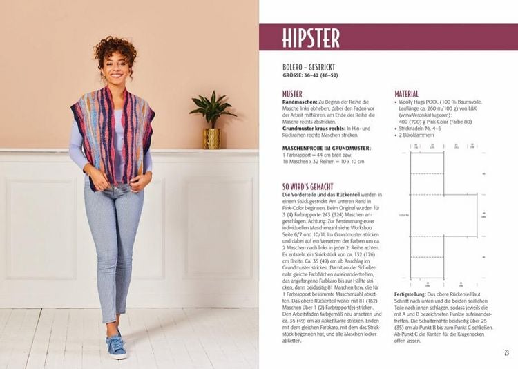 Produktbild: Woolly Hugs H&auml;keln mit verk&uuml;rzten Reihen