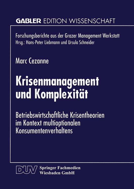 Produktbild: Krisenmanagement und Komplexität