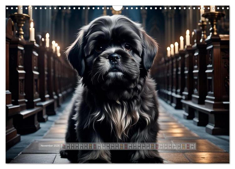 Produktbild: Kuschelige Hunde - kleine Herzensbrecher in Aktion (Wandkalender 2026 DIN A3 quer), CALVENDO Monatskalender