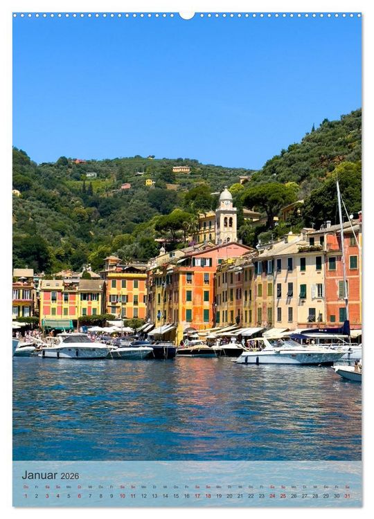 Produktbild: Portofino - Im Herzen der italienischen Riviera!! (Wandkalender 2026 DIN A2 hoch), CALVENDO Monatskalender