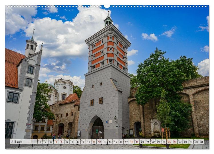 Produktbild: Augsburg Impressionen (hochwertiger Premium Wandkalender 2026 DIN A2 quer), Kunstdruck in Hochglanz