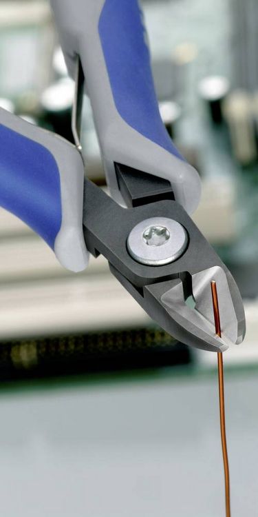 Produktbild: Knipex 79 12 125 Elektronik- u. Feinmechanik Seitenschneider mit Facette 125mm