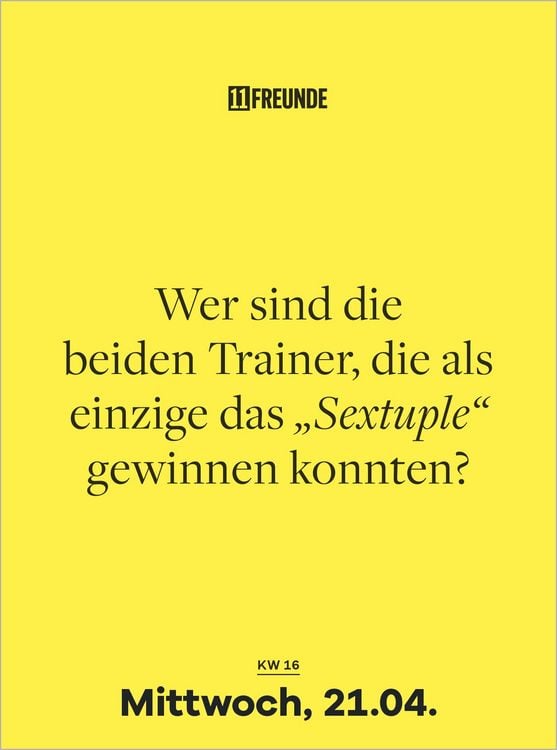 Produktbild: Der gro&szlig;e 11FREUNDE Quiz-Kalender 2027