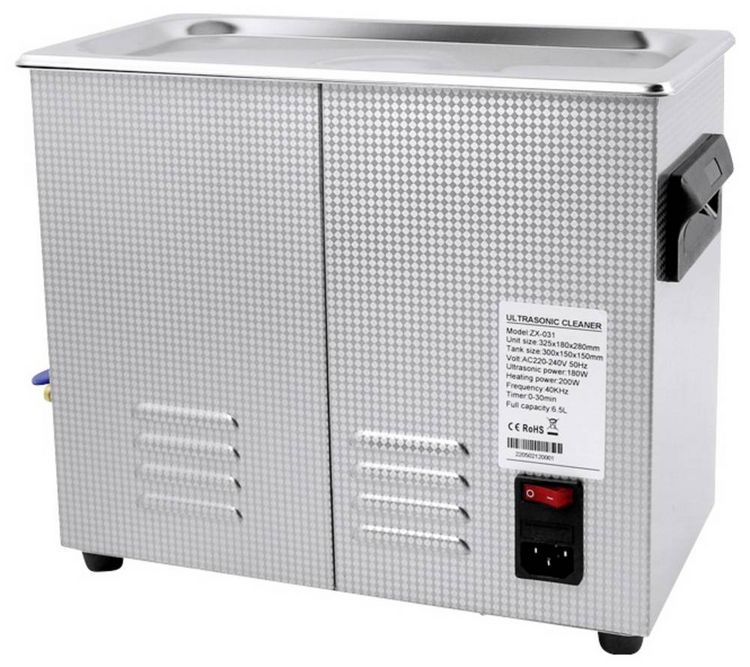 Produktbild: TOOLCRAFT USC-650 Ultraschallreiniger Schmuck, Werkstatt, B&uuml;robedarf 180 W 6.5 l mit Heizung, mit Reinigungskorb