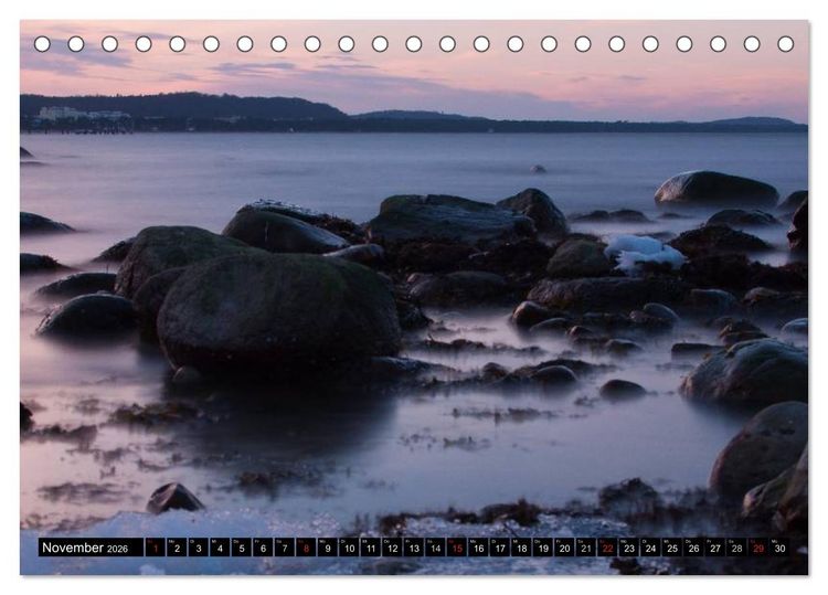 Produktbild: Binz Zingst 2026 (Tischkalender 2026 DIN A5 quer), CALVENDO Monatskalender