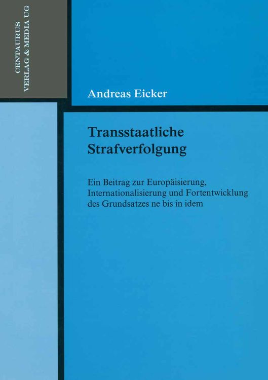 Produktbild: Transstaatliche Strafverfolgung