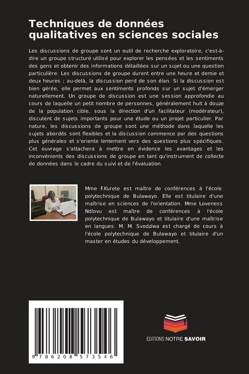 Produktbild: Techniques de donn&eacute;es qualitatives en sciences sociales