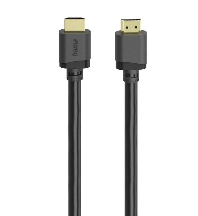 Produktbild: Hama HDMI Anschlusskabel HDMI-A Stecker 2m Schwarz 00202031 8K UHD, eARC HDMI-Kabel