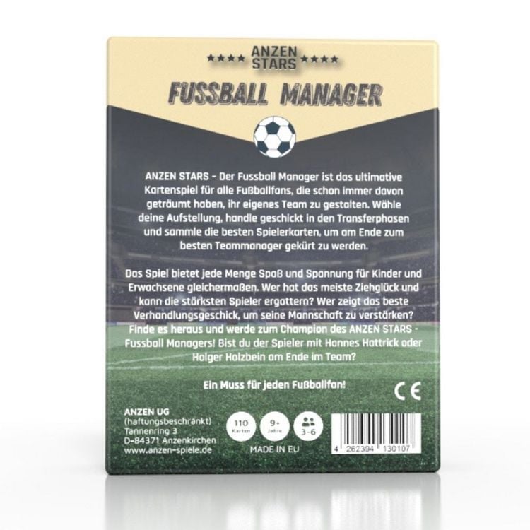 Produktbild: ANZEN STARS - Das Fussball Manager Kartenspiel
