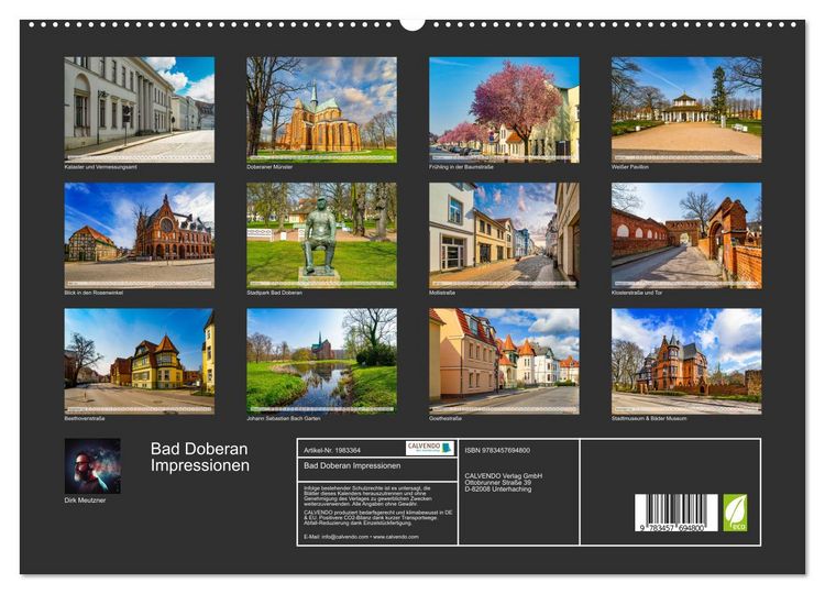 Produktbild: Bad Doberan Impressionen (hochwertiger Premium Wandkalender 2026 DIN A2 quer), Kunstdruck in Hochglanz