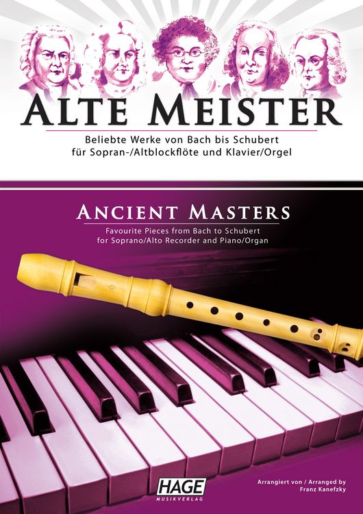 Produktbild: Alte Meister f&uuml;r Sopran-/Altblockfl&ouml;te und Klavier/Orgel