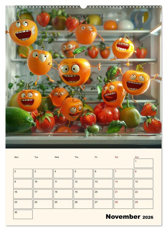 Produktbild: The Light ist still on in the Fridge (Wall Calendar 2026 DIN A2 portrait), CALVENDO 12 Month Wall Calendar