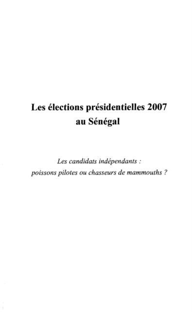 Produktbild: Elections presidentielles 2007au senega