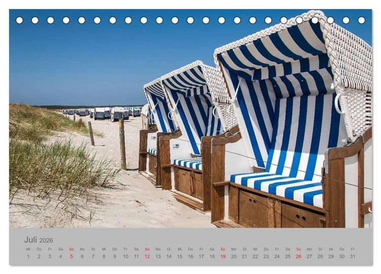 Produktbild: Ostsee, Fischland-Dar&szlig; (Tischkalender 2026 DIN A5 quer), CALVENDO Monatskalender