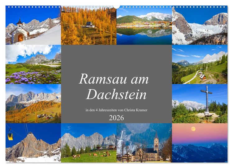 Produktbild: Ramsau am Dachstein (Wandkalender 2026 DIN A2 quer), CALVENDO Monatskalender