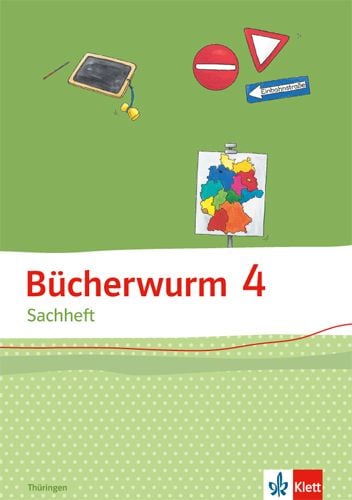 Produktbild: B&uuml;cherwurm Sachheft. Arbeitsheft 4. Schuljahr f&uuml;r Th&uuml;ringen